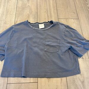 Varley crop top women’s medium top gray blue